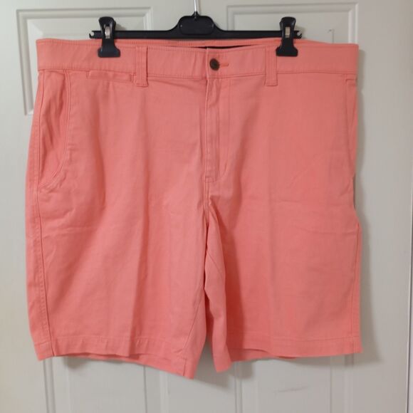 Foundry Other - The Foundry Shorts Young Mens 44 Flex Flat Front Pockets Comfort melon color